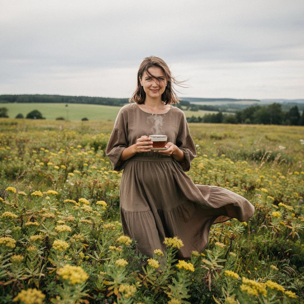 Žmonės, besimėgaujantys rodijolos arbata, atsipalaidavę ir laimingi.